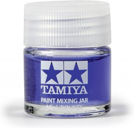 Tamiya Farb-Mischglas rund, 10ml, Blau, Zubehör - Bild 1