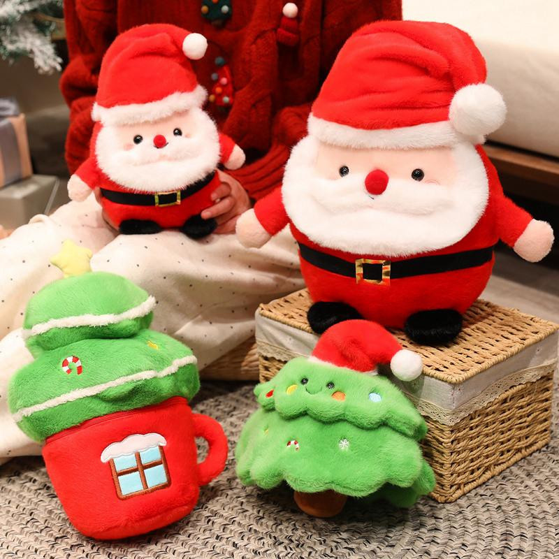 Jessica Chen Weihnachtsmann Plüschpuppe als weiches Kissen in Weihnachtsdesign - Bild 3