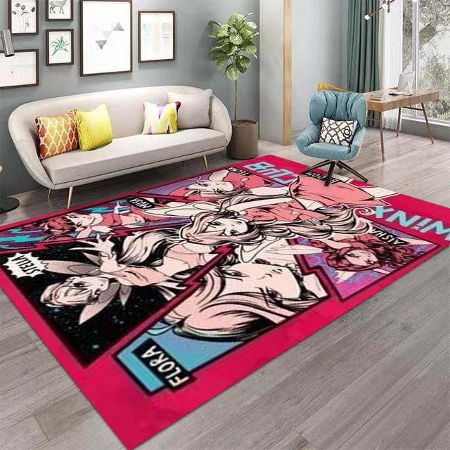 Karpetti Abstrakter Teppich in Rot und Multicolour, Faltbarer Vintage-Design Bereichsteppich für Wohnzimmer und Schlafzimmer, Breite: 40 cm, Tiefe: 60 cm - Bild 1