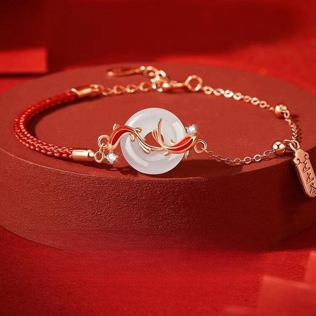 The Red Sun Armband, Rotes Seil, Damen - Bild 1