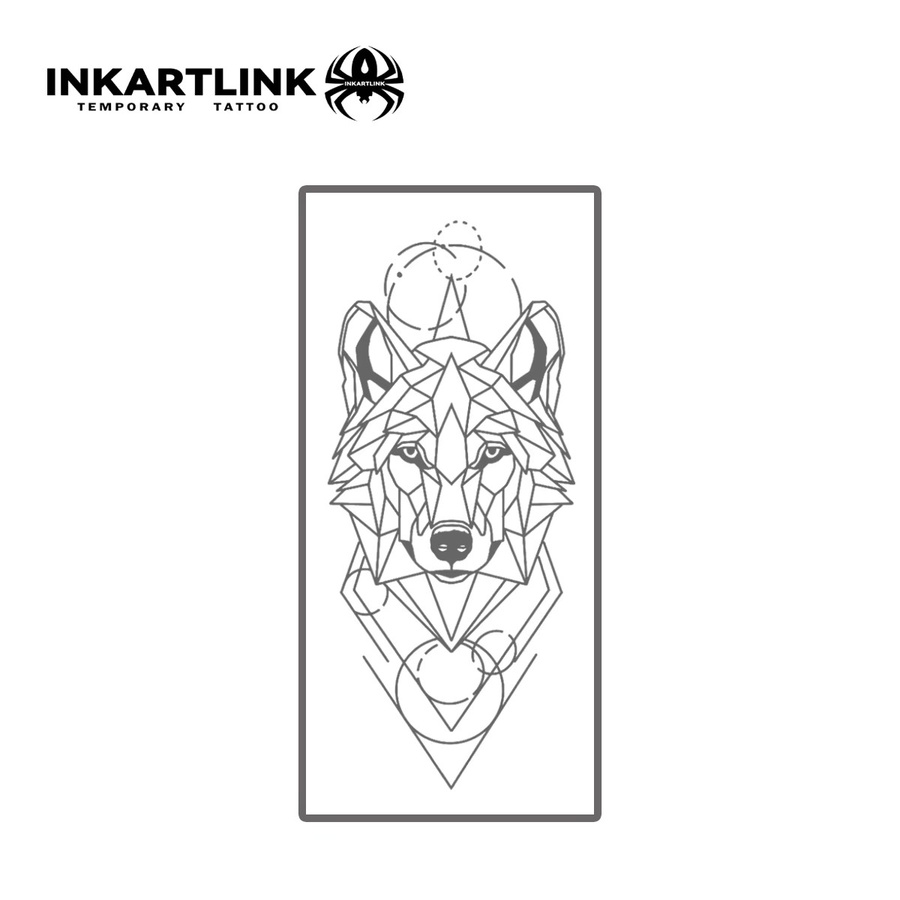 Wolf King Temporäre Tattoo-Aufkleber - Bild 3