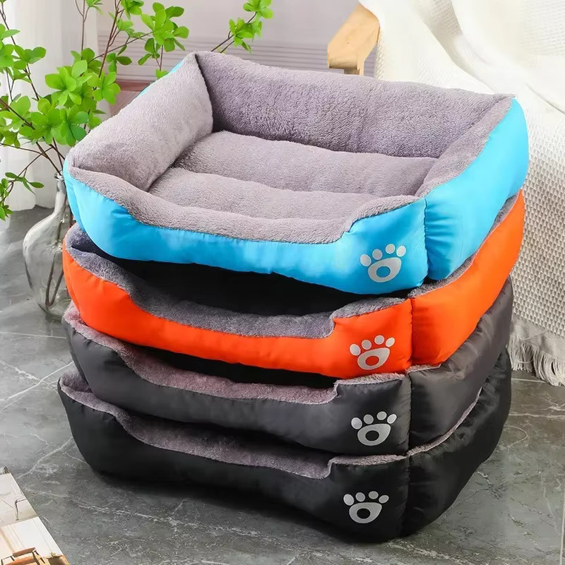 DUTRIEUX Winter-Plüsch-Katzenbett in Schwarz, halbgeschlossenes warmes Haustierhaus mit waschbarem Bezug für Katzen und kleine Tiere - Bild 3