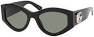 Gucci GG 1951S Sonnenbrille, Vollrand, Cat-Eye, Kunststoff, Damen, black grey - Bild 1