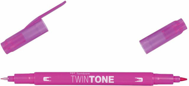 Tombow TwinTone Fasermaler Fuchsia Pink für Erwachsene - Bild 1