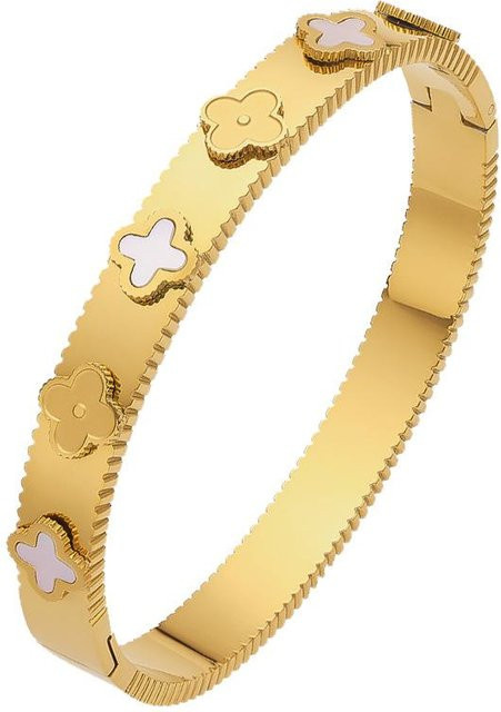 Wucifang Jewelry Armband, Muschel-Vierblatt-Klee, beige, Damen - Bild 1
