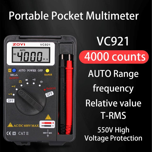 ZOYI 921 Digitalmultimeter Multifunktions-Kapazitätstester für elektrische Reparaturen - Bild 1
