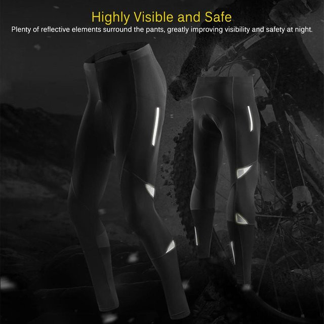 Herren Reflektierende Fahrradhose, Gelgepolsterte Radhose Leggings, Outdoor Riding - Bild 1