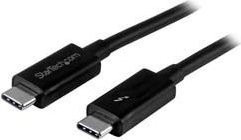 StarTech.com Thunderbolt 3 USB-C Kabel Schwarz, 1,0 m, kompatibel mit Thunderbolt, USB und DisplayPort - Bild 1