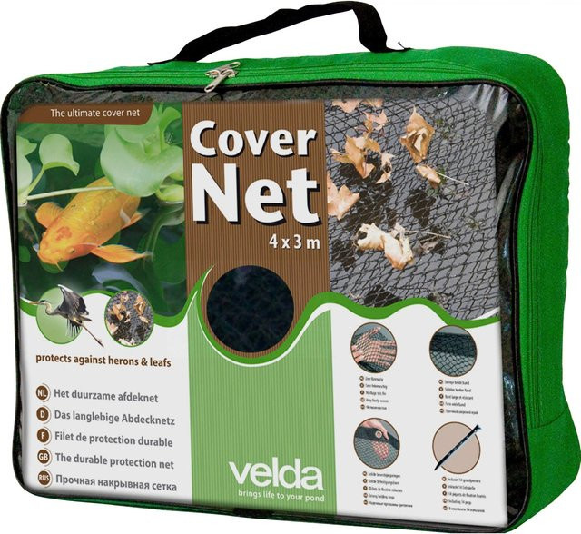 Velda Teich-Abdecknetz in Schwarz, Breite: 4 m, Tiefe: 3 m - Bild 1