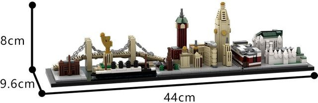 Gobricks New Yorker Skyline Steine ab 14 Jahren - Bild 1