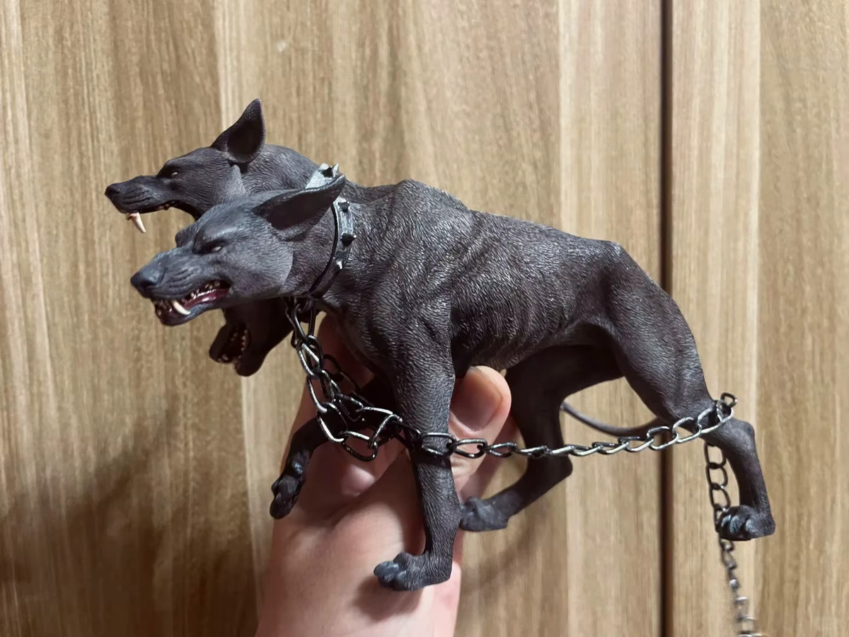 JXK Cerberus Dreiköpfiger Hund, Actionfigur, 1/6, Garage Kit Statue - Bild 3
