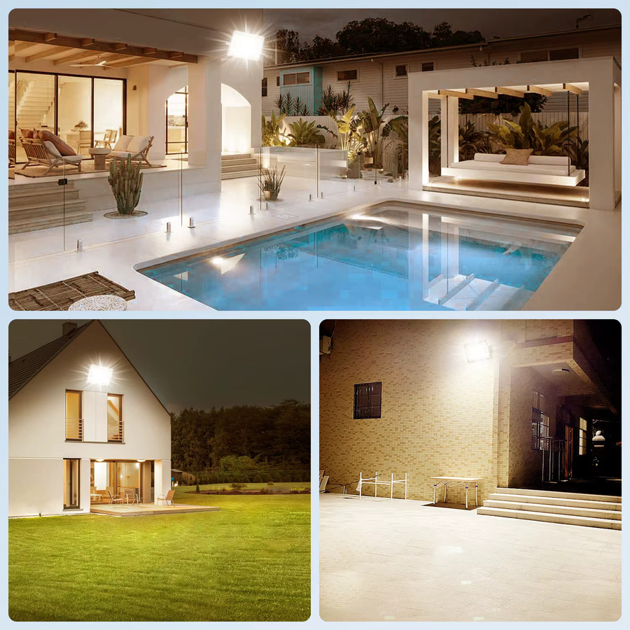 Wasserdichter LED-Flutlichtstrahler IP65 für Außenbereiche, COB-LED-Projektor in Weiß für Garten und Straße, 220V - Bild 6