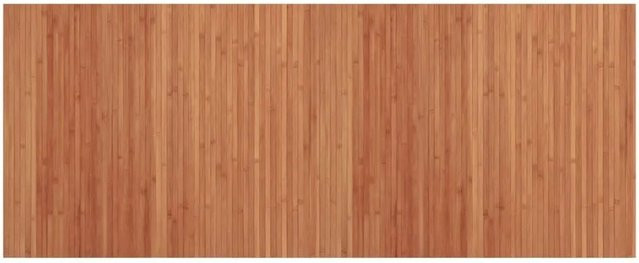 vidaXL Teppich Rechteckig Braun aus Bambus und Polypropylen B/T: 80 x 200 cm - Bild 1