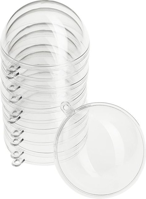 VBS Acrylkugeln transparent mit Aufhängeöse, 6 Stück, Durchmesser: 6 cm - Bild 1