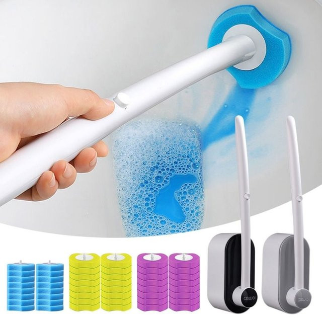 INMAICH 24 Stück Einweg WC Pinsel Refill Pads für die Badreinigung - Bild 1