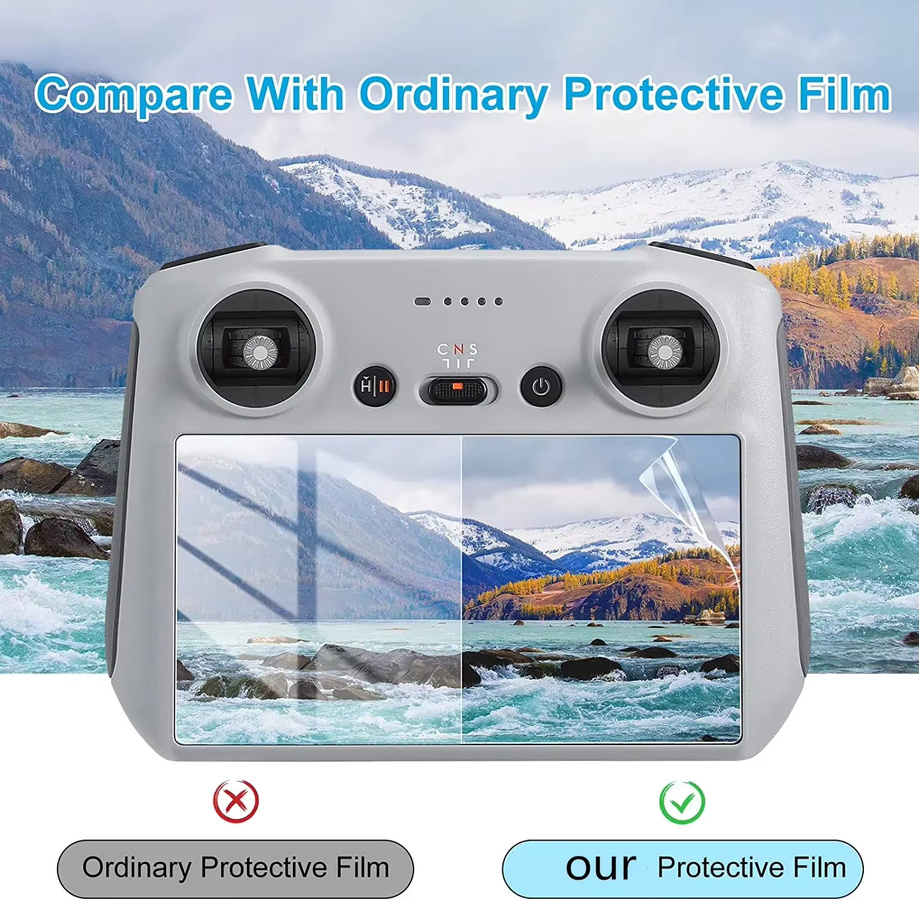 DJI Mini 3 Pro HD-Glas-Displayschutzfolie in Transparent für die RC-Fernbedienung - Bild 4