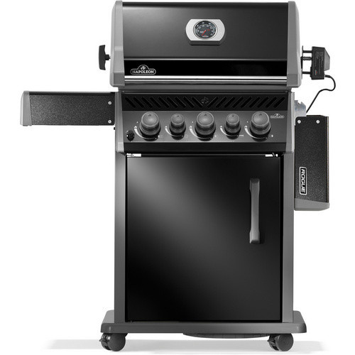 Napoleon Rogue 425 Gasgrill in Schwarz mit Heck- und Seitenbrenner sowie Drehspieß - Bild 2