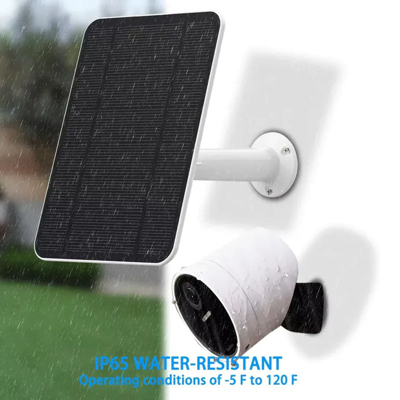 SimpliSafe Solarpanel-Ladekabel für die kabellose Outdoor-Überwachungskamera in Weiß - Bild 3