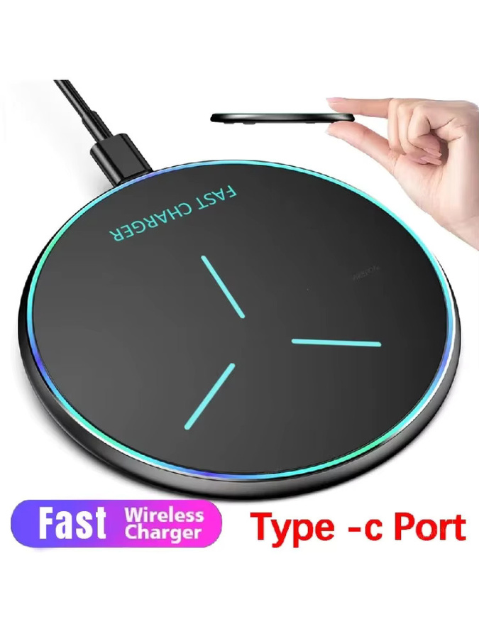 Opansten Drahtlose Ladestation mit LED-Licht für iPhone, Samsung, Xiaomi und AirPods in Weiß - Bild 7