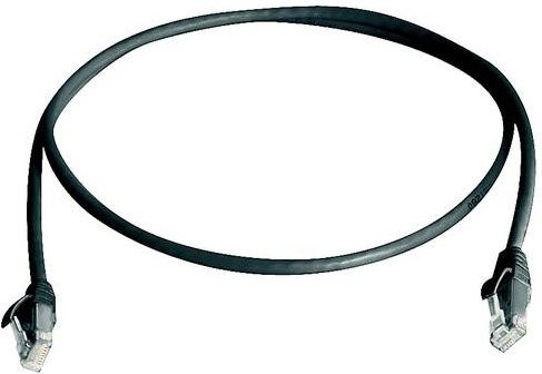 Telegärtner RJ45 Patchkabel CAT 5e Ethernet LAN Schwarz, Länge: 3,0 m - Bild 1