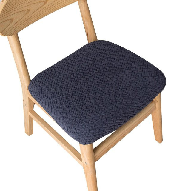 Stuhlhussen aus Stretch-Material, Ölfest und Staubdicht, Blau, 1 Stück - Bild 1