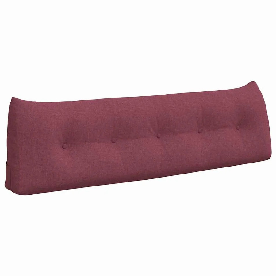 vidaXL Rückenkissen aus Samt in Weinrot mit abnehmbarem Bezug, B/H/T: 160 x 50 x 24 cm - Bild 2