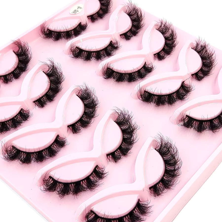 Künstliche Wimpern, 10 Paar, Schwarz, Unisex - Bild 3