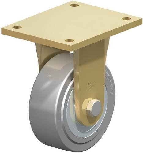 Blickle Bockrolle BS-SVS 150K-35 in Silber, Rad-Durchmesser: 150 mm, Tragfähigkeit (max.): 3000 kg - Bild 1