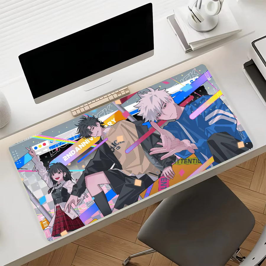 L-Link Anime Mauspad Multicolor rutschfeste Gamer-Schreibtischunterlage für Laptop und Büro - Bild 6