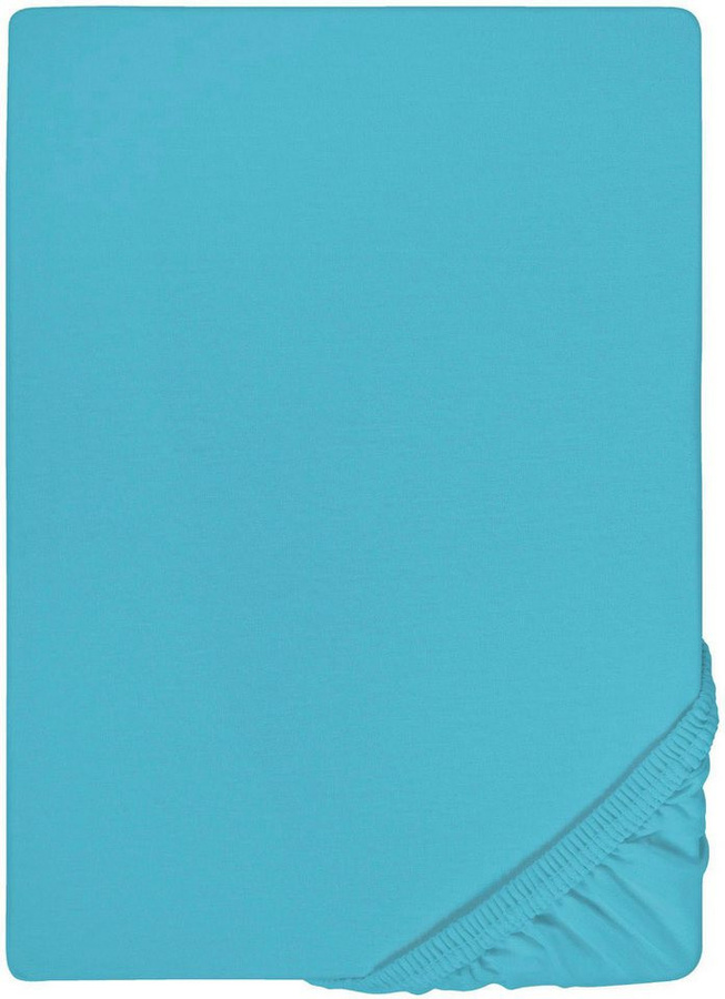 Biberna Spannbettlaken Deluxe Jersey-Elastic mit Rundumgummi, bügelfrei, 97% Baumwolle und Elasthan - Bild 1