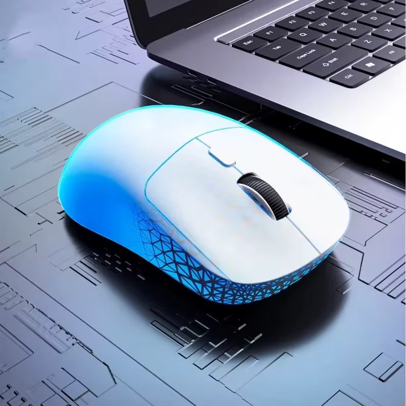 Lenovo kabellose Maus mit Bluetooth und 2,4 G Verbindung, ergonomisch und wiederaufladbar, für Büro und Gaming, erhältlich in Orange oder Weiß - Bild 3