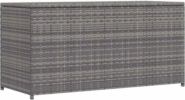 vidaXL Garten-Auflagenbox aus Poly Rattan in Grau, B/T/H: 120 x 50 x 60 cm - Bild 1