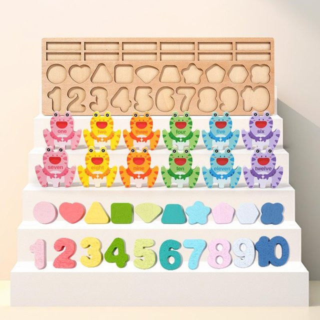 Kidsly Montessori Holzform Angelspiel, Holzpuzzle, ab 3 Jahre - Bild 1