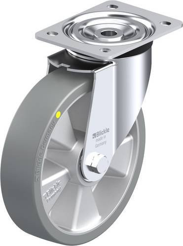 Blickle L-ALTH 200K-AS Lenkrolle in Grau mit 200 mm Rad-Durchmesser und 400 kg Tragfähigkeit - Bild 1
