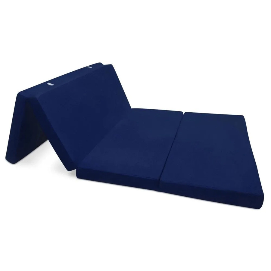 Beautissu Comfort Klappmatratze in Dunkelblau, B/T/H: 195 x 120 x 7 cm - Bild 2