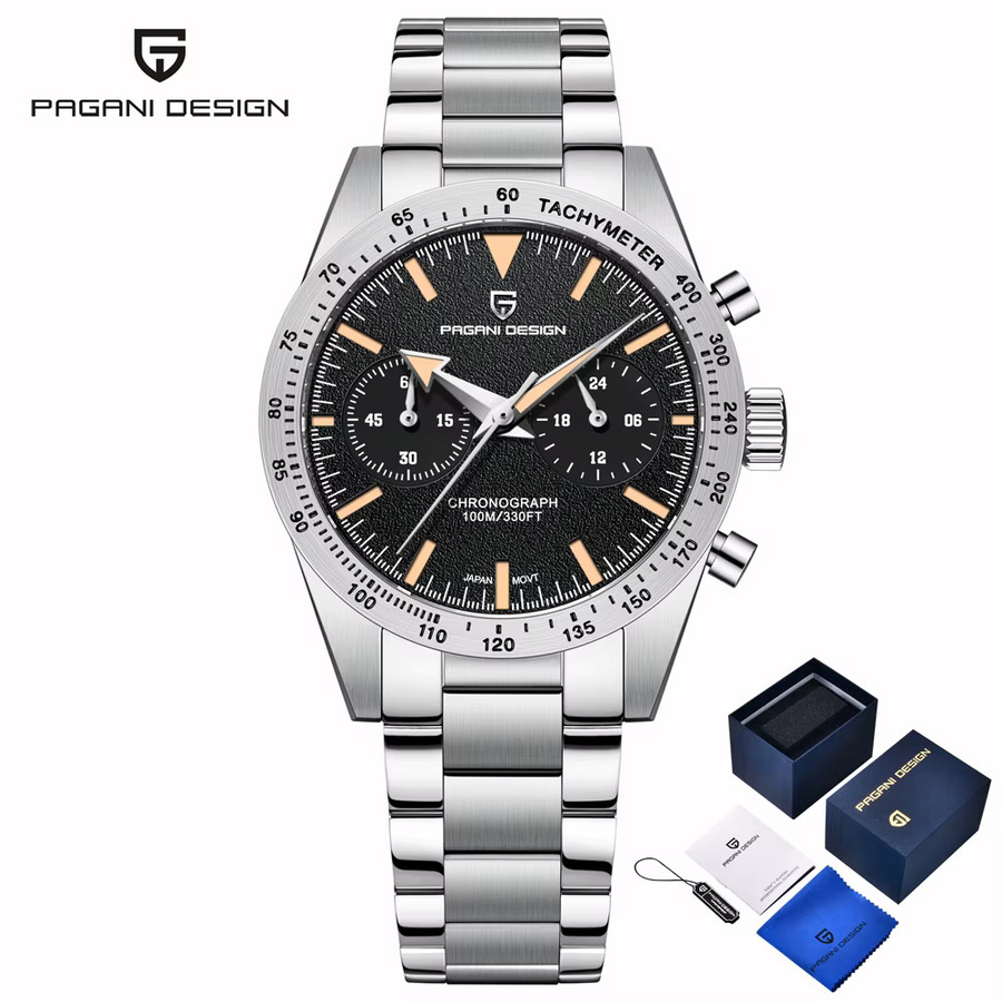 PAGANI DESIGN Chronograph, Quarz, Edelstahl, Saphirglas, Herren - Bild 7