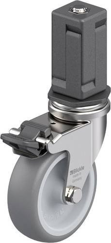 Blickle Edelstahl-Apparate-Lenkrolle LRXA-TPA 75G-FI-EXV05 in Silber, Rad-Durchmesser: 75 mm, Tragfähigkeit: 75 kg - Bild 1