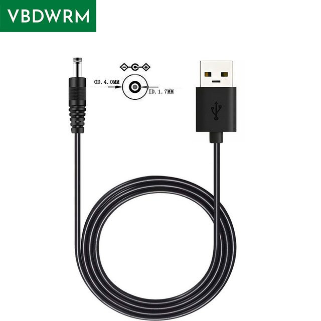Sony USB-auf-DC Ladekabel für PlayStation PSP 1000/2000/3000, Schwarz, Länge: 1 m, Anschluss: 4,0 x 1,7 mm - Bild 1