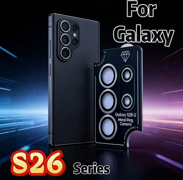 Samsung Galaxy S26 S26Plus S26Ultra AR Anti-Fog Rückkamera-Schutzfolie aus gehärtetem Glas, silbrig-schwarz - Bild 1