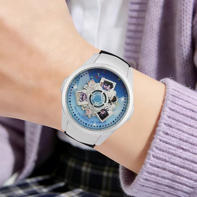 XINGYUNSHI Armbanduhr, Blau, Silikon, Rund, Wasserdicht - Bild 4