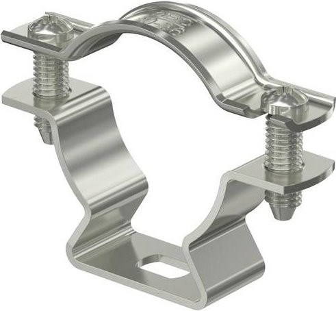 OBO Bettermann Abstandschelle in Silber, 20 Stück - Bild 1