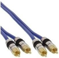 INLINE 2xCinch Audio Kabel Premium doppelt geschirmtes Kabel mit vergoldeten Steckern, 7m Länge, 75 Ohm Impedanz - Bild 1