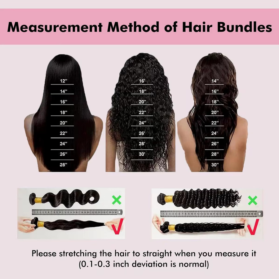 FIUMER Deep Wave Echthaar-Bündel, brasilianisches Virgin Wet and Wavy, Damen - Bild 7
