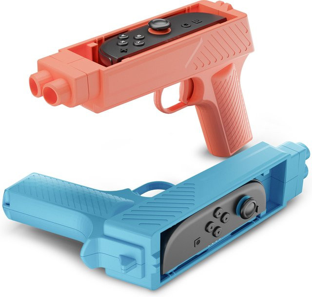 IINE Game Grip Motion Gun für Nintendo Switch und NS/NS2, Multicolor, ideal für Shooter-Spiele - Bild 1