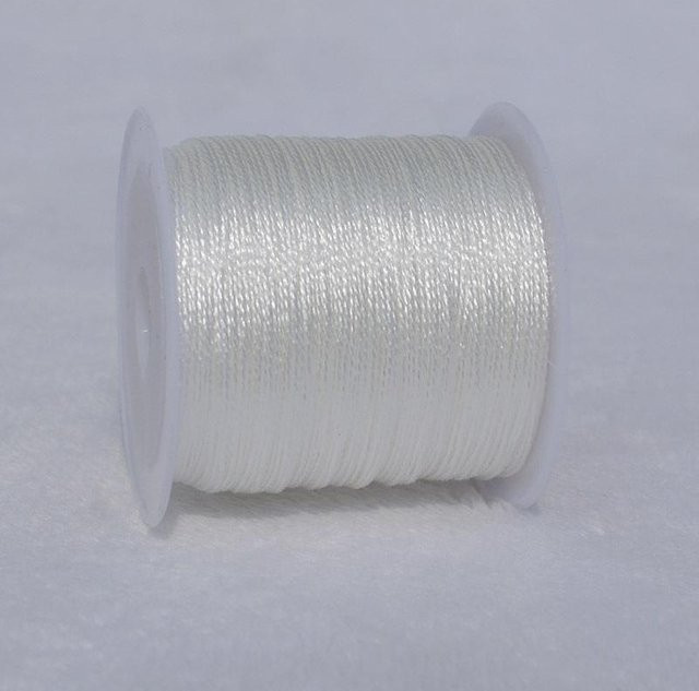 Handgefertigter Goldfaden als filigraner Metallfaden in Weiß mit 6 Strängen für Armbänder und Stickereien - Bild 1