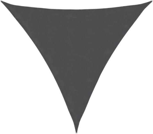 Furnicato Sonnensegel aus PU-beschichtetem Oxford-Gewebe, Dreieckig, Anthrazit, B/T/H: 4 x 4 x 4 m - Bild 1