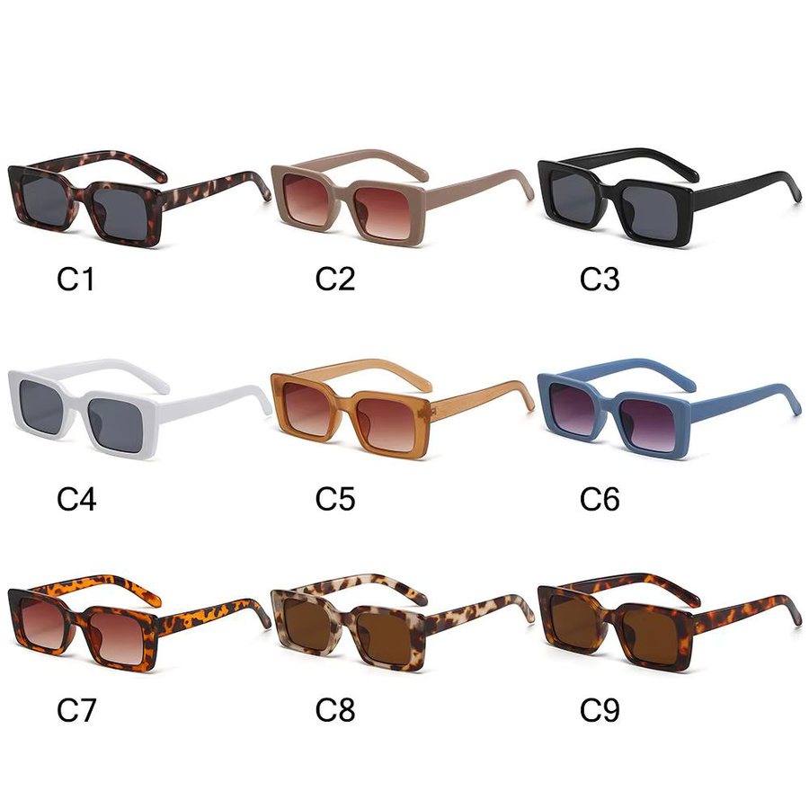 Gootrades Sonnenbrille, Quadratisch, Vollrand, Kunststoff, Unisex, Braun - Bild 3