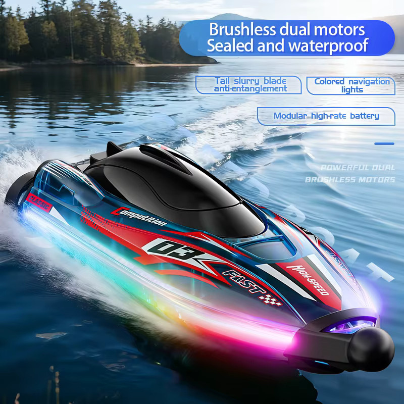 JJRC S25 RC Boot, ferngesteuert, mit Farblicht, wasserdicht, stoßfest - Bild 2
