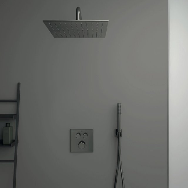 Ideal Standard Kopfbrause Idealrain Atelier Eckig in Magnetic Grey, B/B: 300 x 300 mm - Bild 1