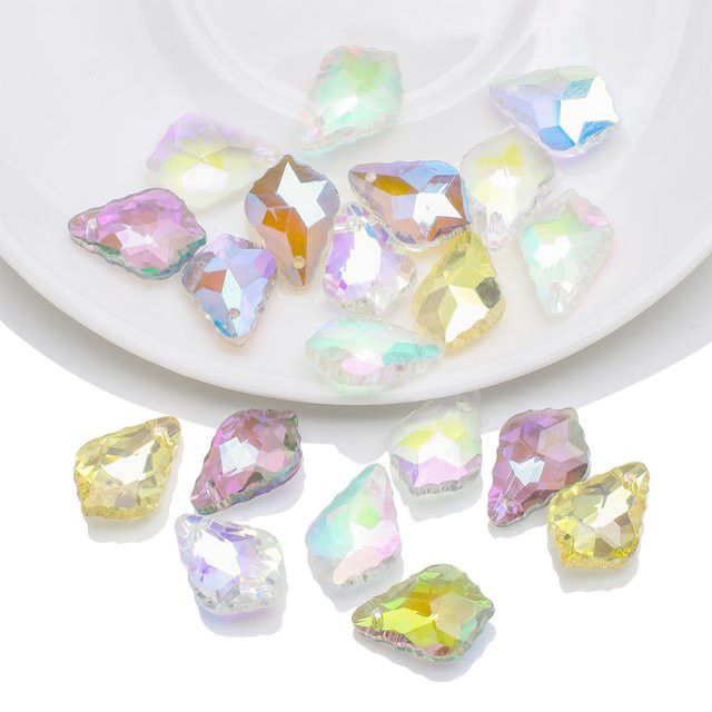 YUANZHIRUN Kristall-Barock-Anhänger aus Glas, 11x16mm, 30 Stück - Bild 1